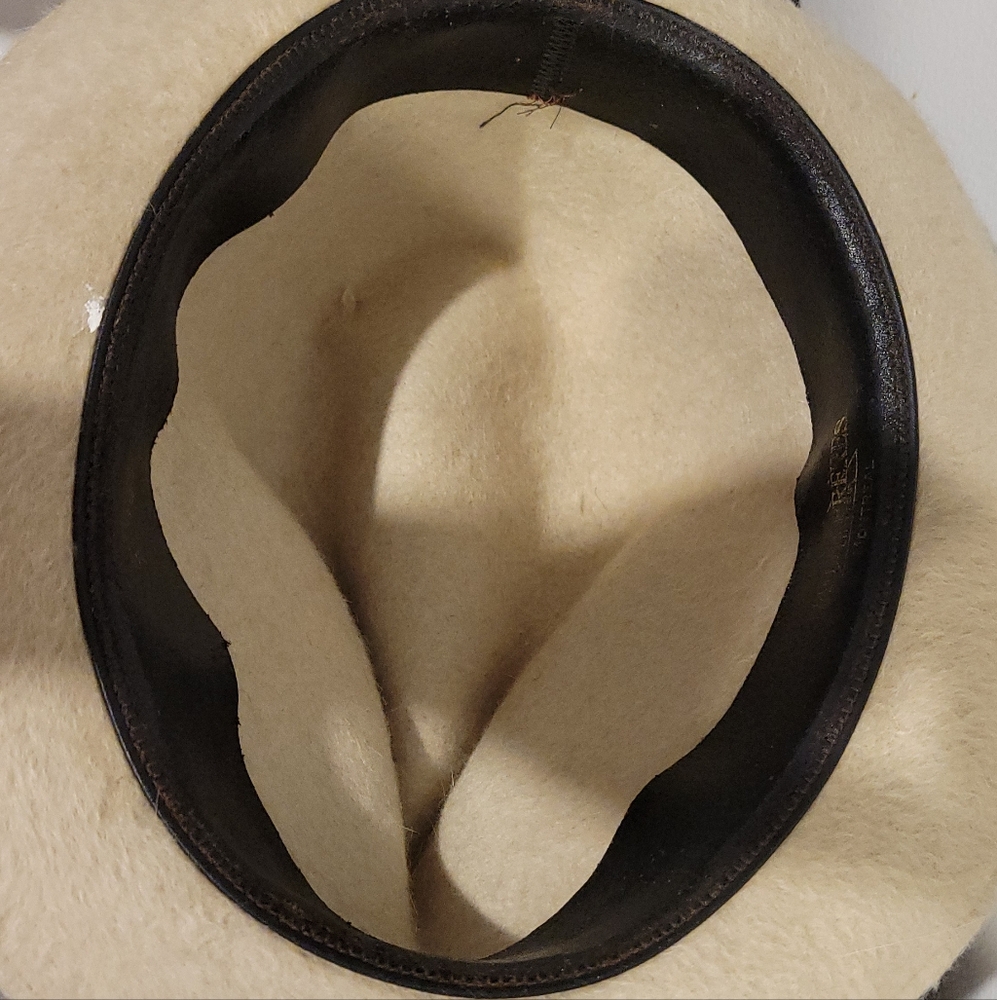Sauve Frères Cream Fedora Hat - Unisex - Picture 5 of 7